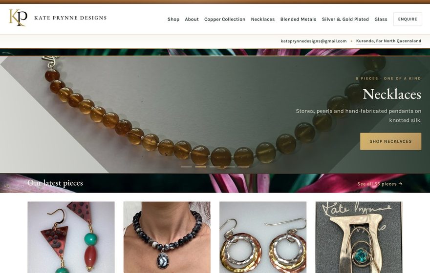 Kate Prynne Designs website